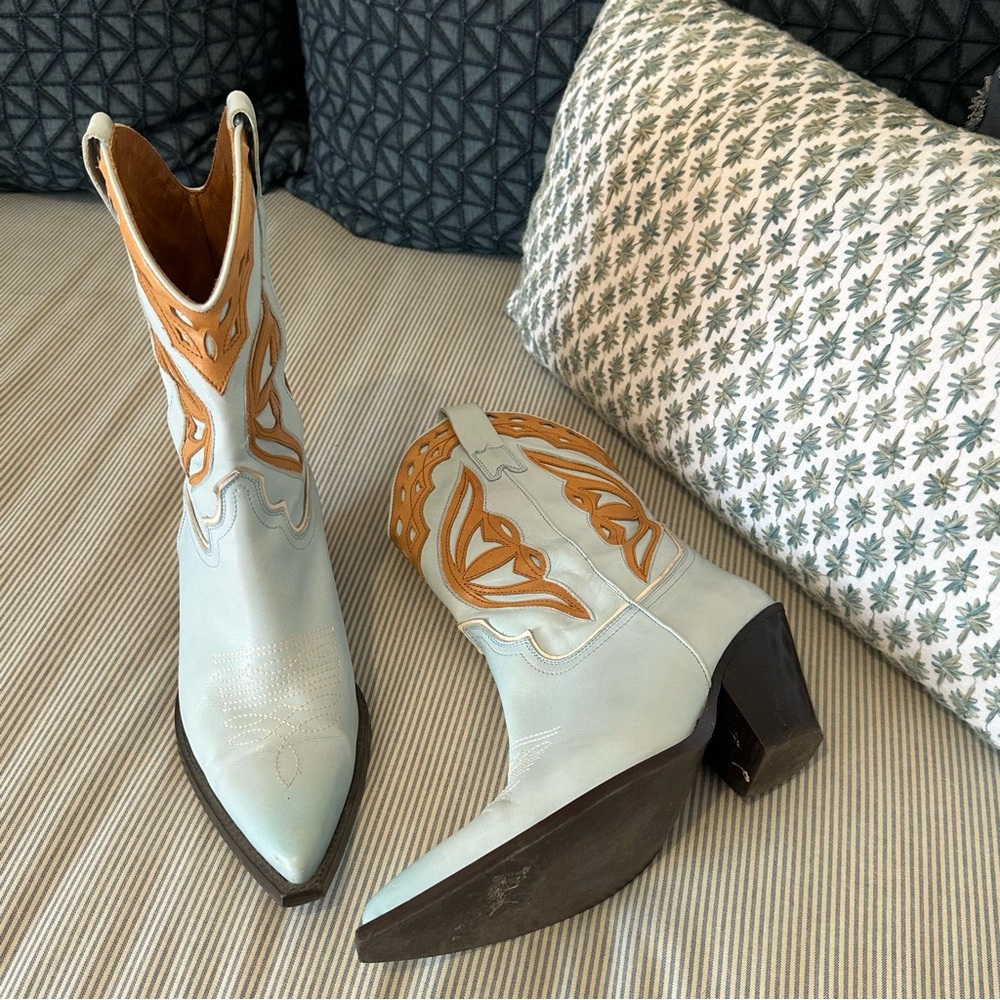 Toral Western Boots in Blue